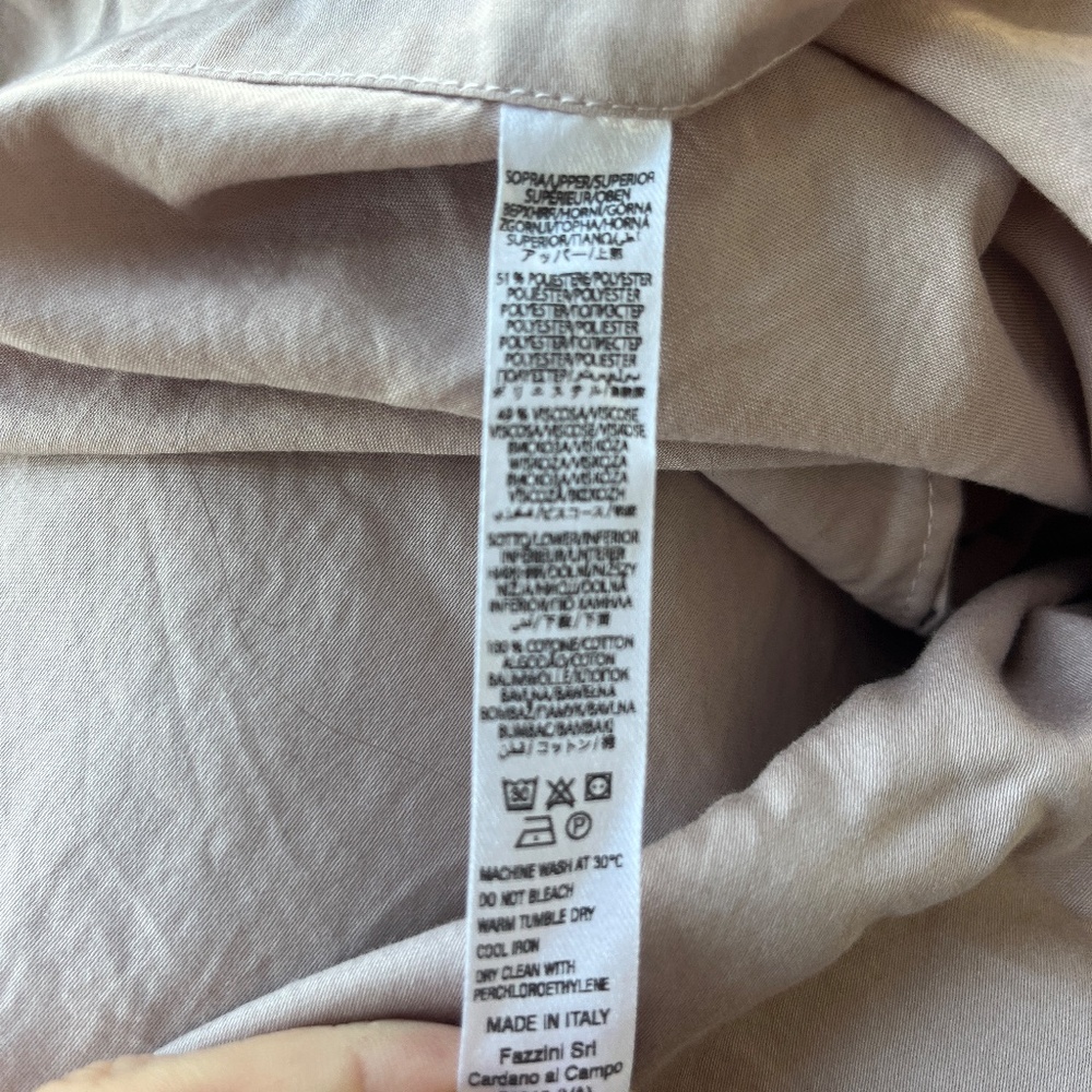 La Perla Queen Duvet Cover + Shams 3 pc Set - Off white /pale rose Made in Italy - Picture 7 of 10